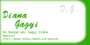 diana gagyi business card